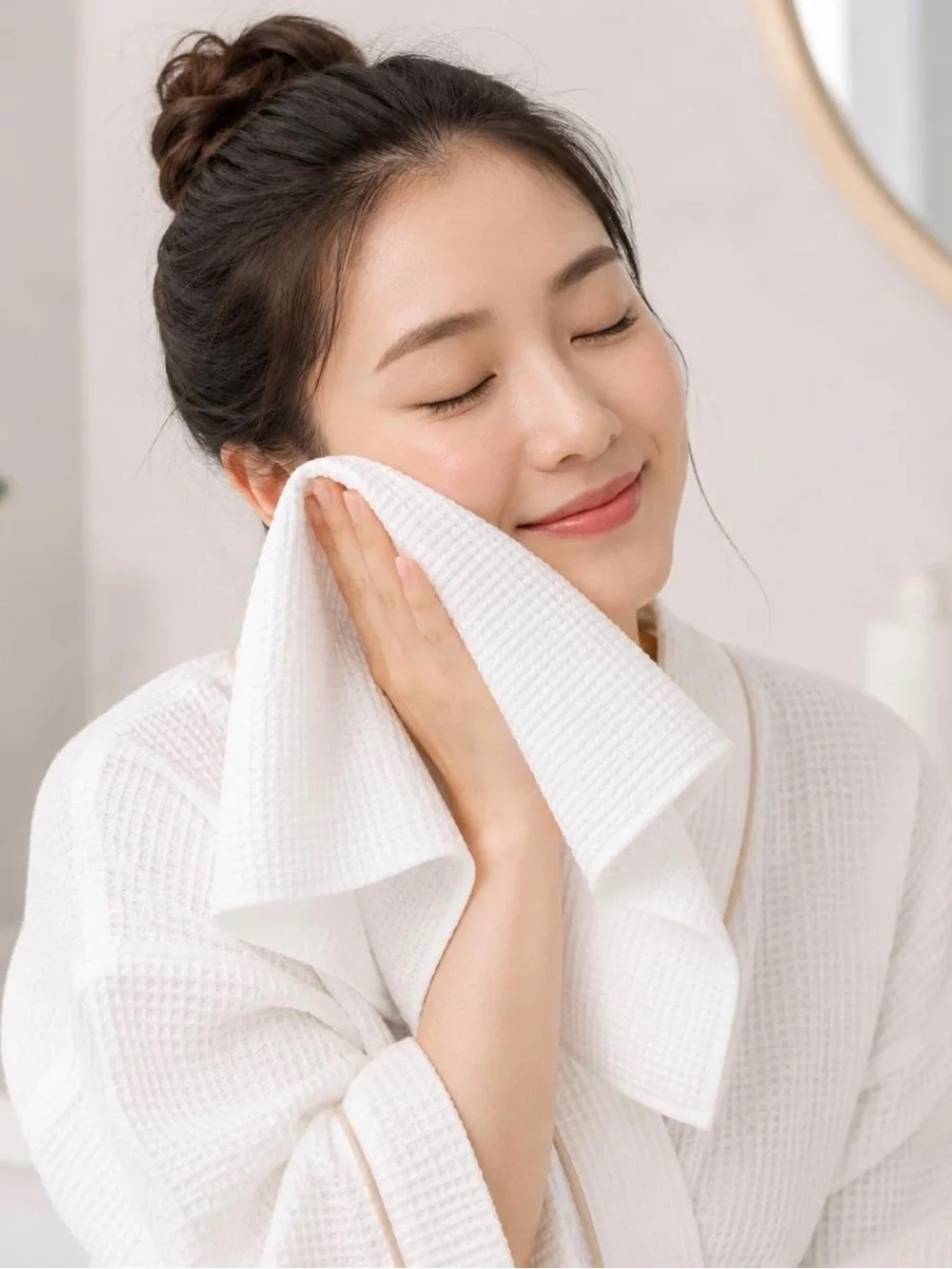 Disposable Spa Towels 5 Pack White Non-Woven Soft Absorbent Travel Hotel Salon